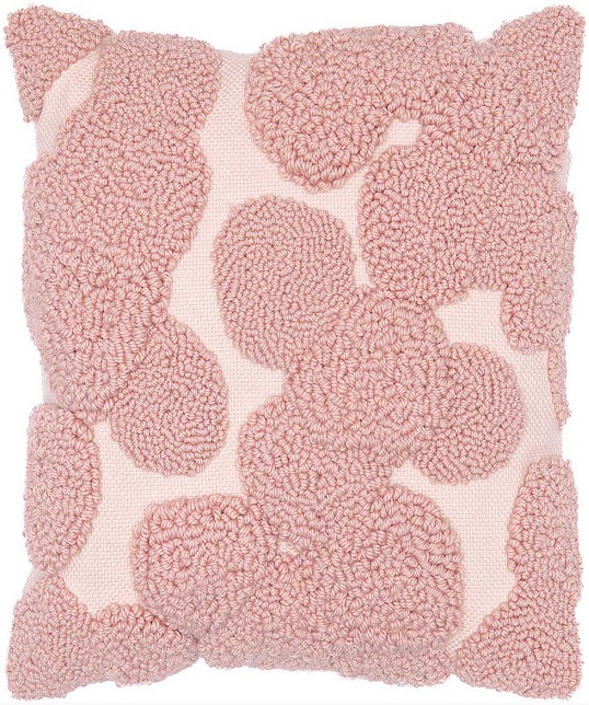 Punch Needle Kussen Dots Pink Rico Design 80502.52.78