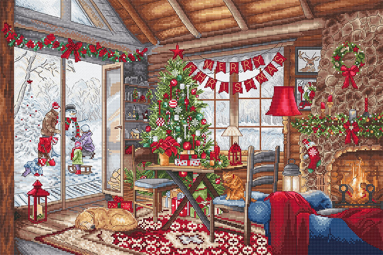 borduurpakkket-L8105-Letistitch-Christmas-Cabin-kruissteek-borduurmateriaal-be-kerstmis