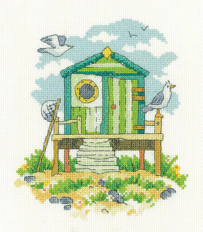 Heritage-Crafts-HC-1746A-Green-Beach-Hut