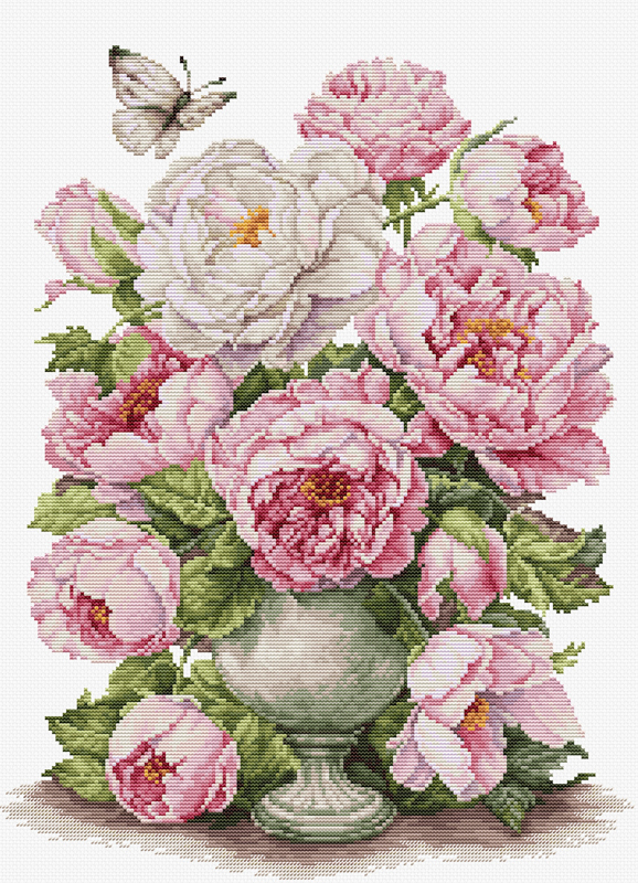 borduurpakkket Luca-S The Romance of Roses B7040