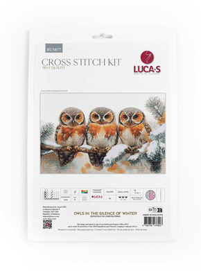 borduurpakkket Luca-S Owls in The Silence of Winter