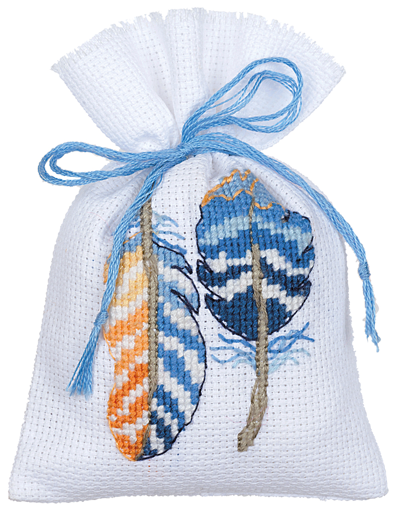 Sachet senteur 3 p. Plumes Bleues