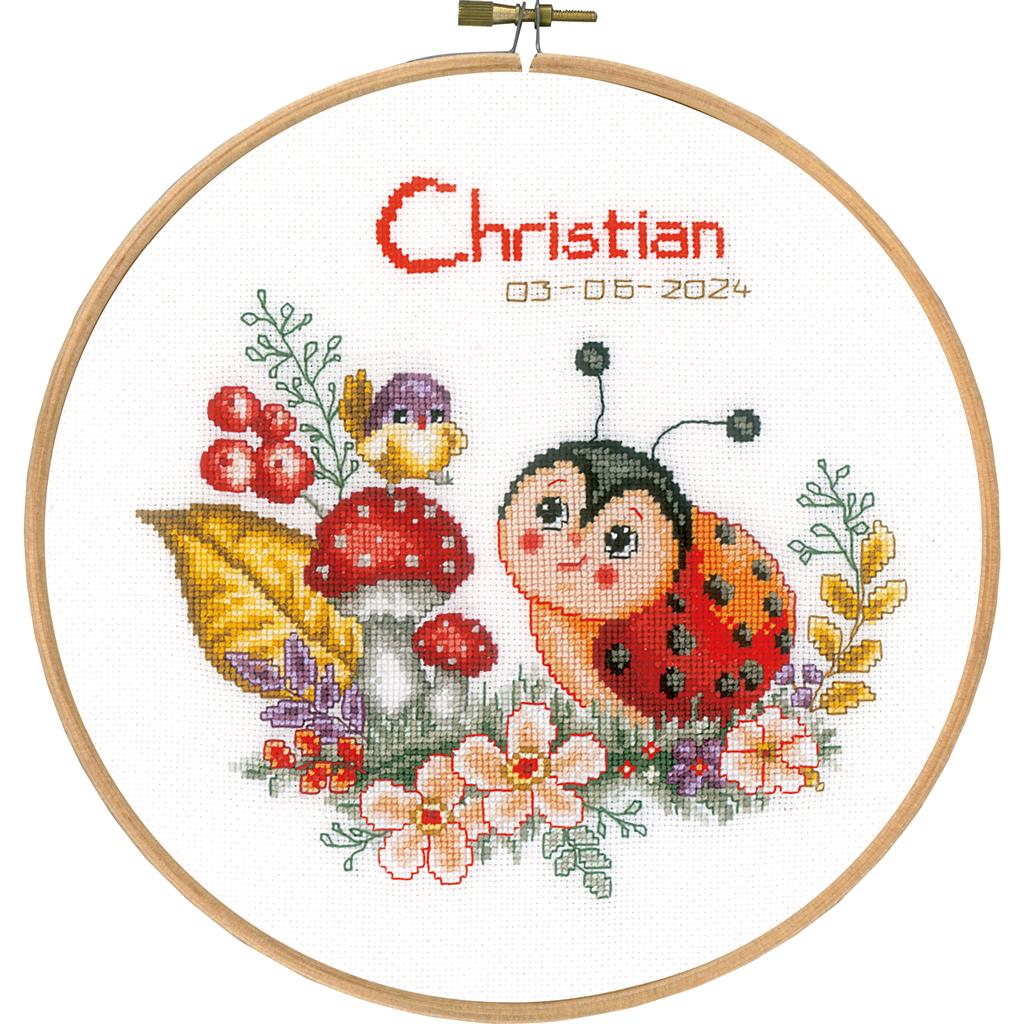 Kit de broderie Coccinelle