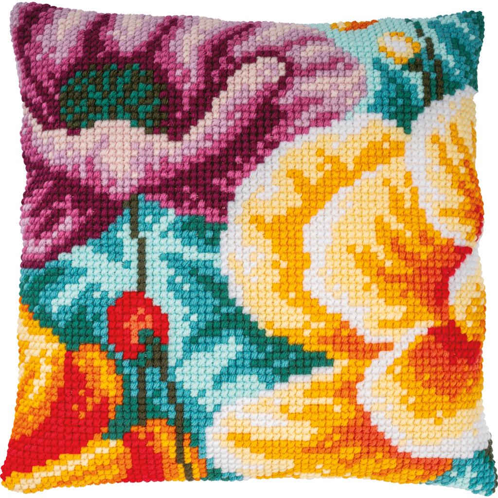 Coussin Coquelicots Vibrants