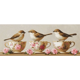 borduurpakkket Luca-S Three Dainty Birds BU5092
