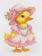 borduurpakket-B1415-Luca-S-The-Flirty-Duckling-kruissteek-borduurmateriaal-be