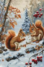 Borduurpakket Luca-S Joy of the Squirrels LS-BU5064