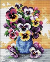 Vase of Pansies