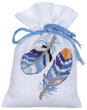 Sachet senteur 3 p. Plumes Bleues