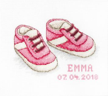 Kit de broderie Baby Shoes Pink