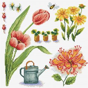 Voorbedrukt borduurpakket Needleart World Garden Sampler 1 NW-NC540-045